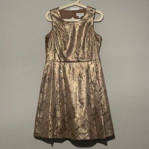 Never worn gold/rose gold for and flared dress.